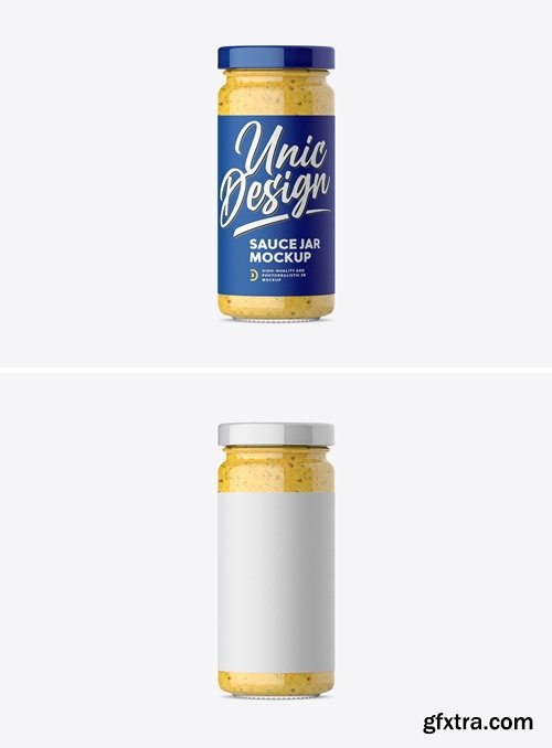 Sauce Jar Mockup 7DTZVEH