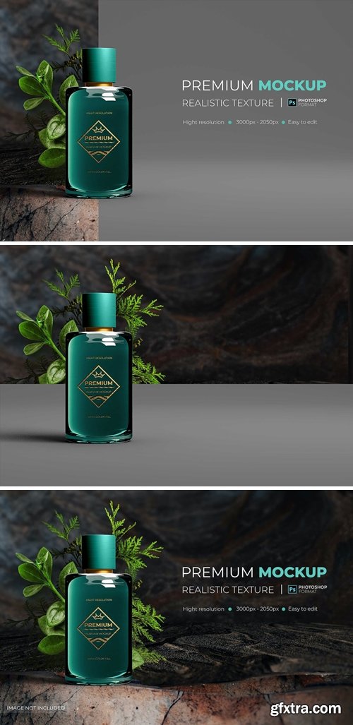 Premium Mockup - Glass Bottle FSKRDSA