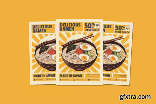 Delicious Ramen Flyers