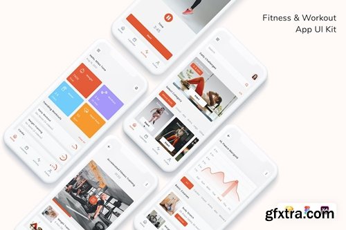 Fitness & Workout App UI Kit Z2V9NNR