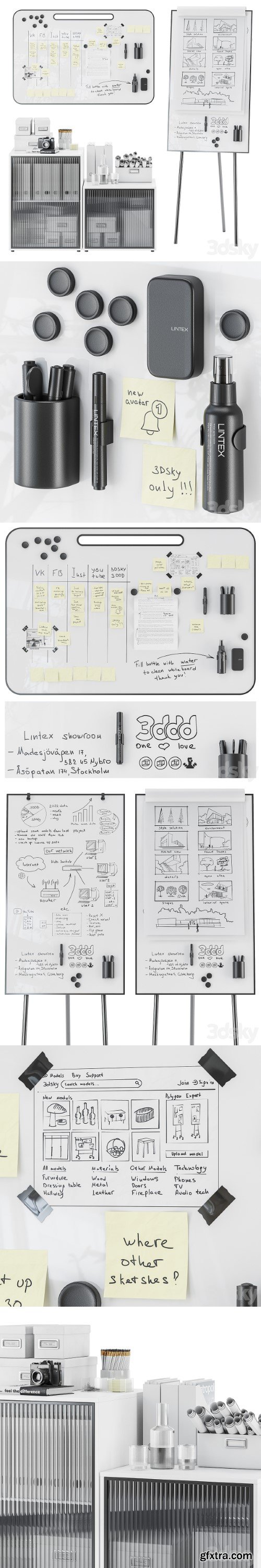 Lintex ONE Whiteboards Flipchart Lintex NOTE Whiteboards