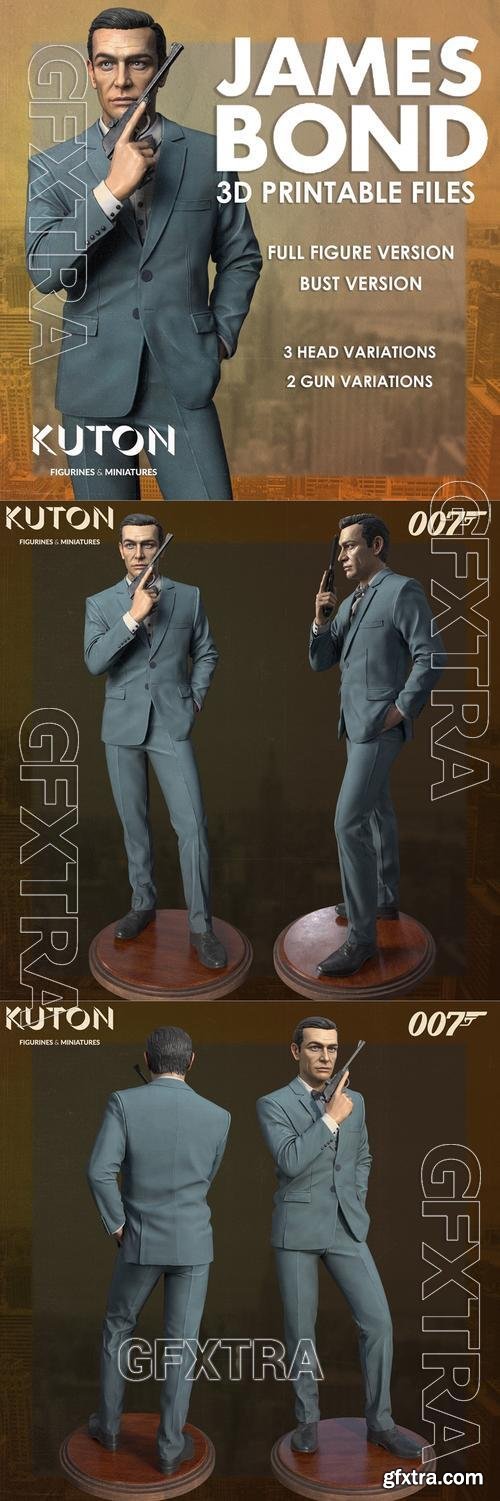 KUTON - Sean Connery 007 &ndash; 3D Print Model