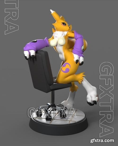 Renamon &ndash; 3D Print Model