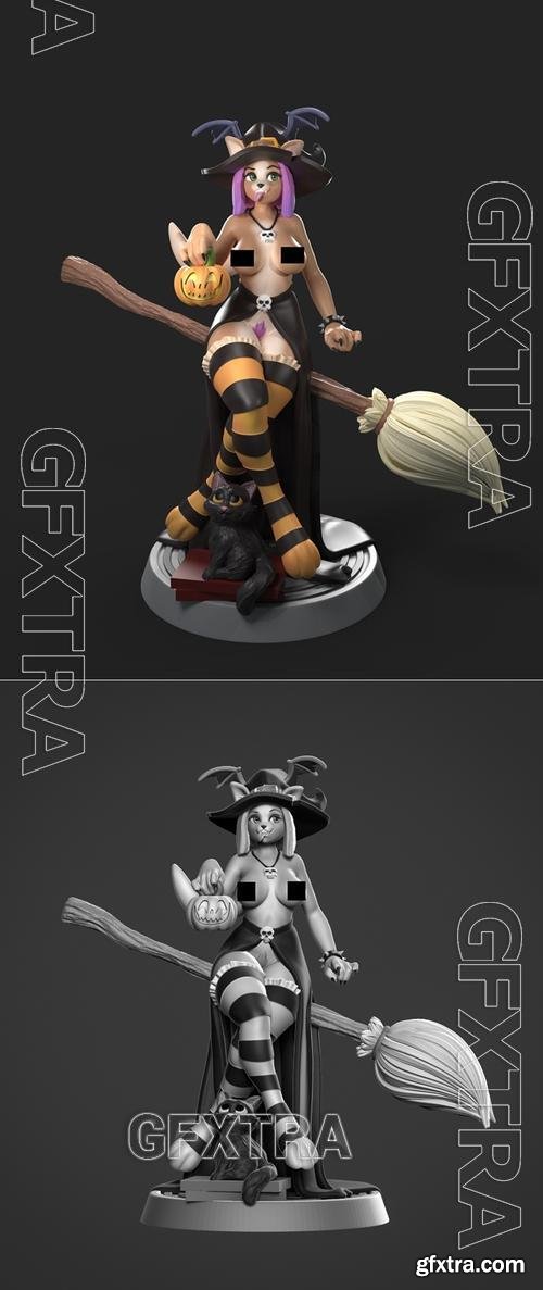 Furry Witch &ndash; 3D Print Model