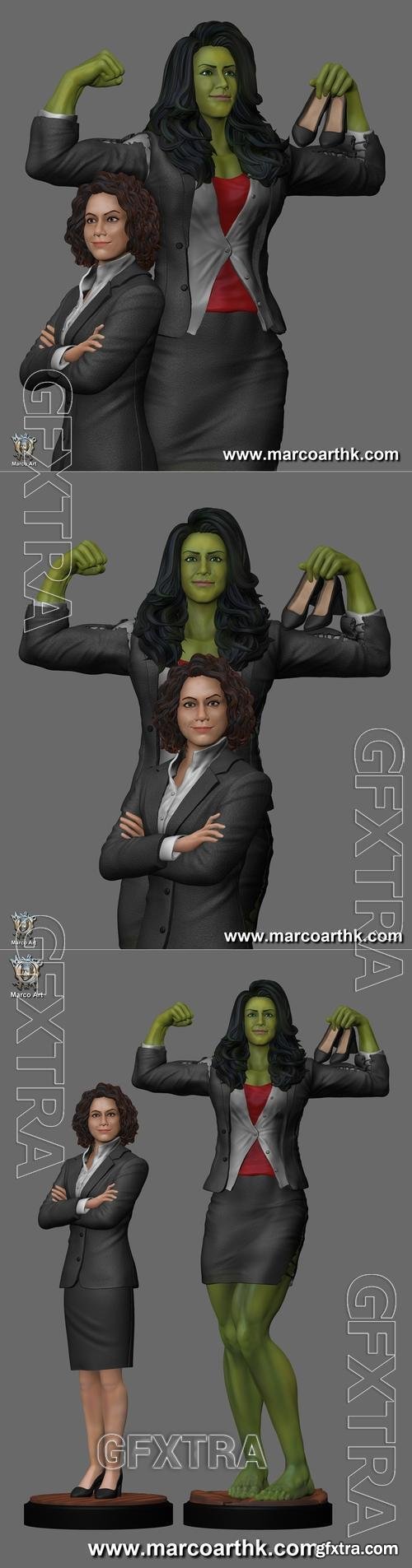 Marco Art - She Hulk &ndash; 3D Print Model