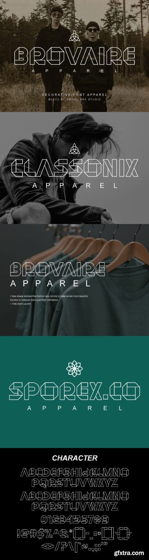 Brovaire Apparel Font