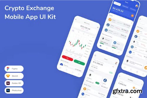 Crypto Exchange Mobile App UI Kit