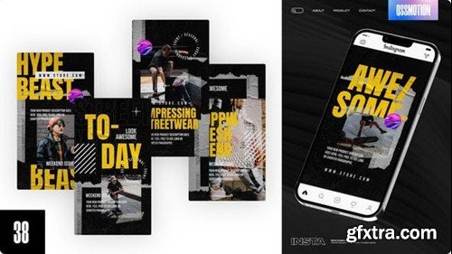 Videohive On Wall Instagram Stories 44694799