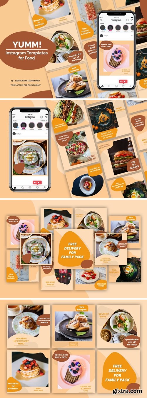 Yumm! Instagram Post Templates 2L8R9VV