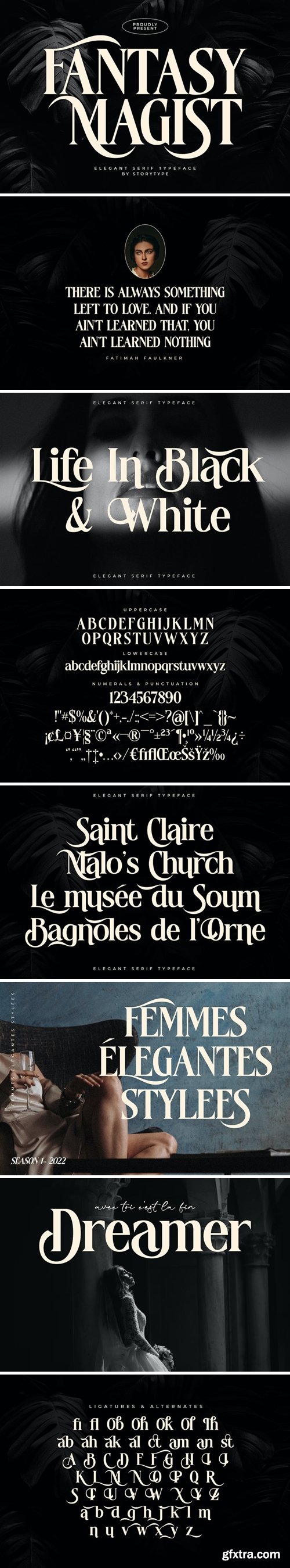 Fantasy Magist Elegant Serif Typeface Font