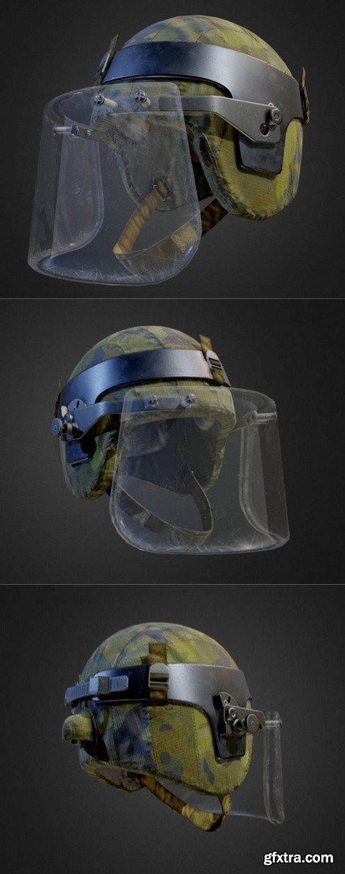 Russian military helmet 3D Model