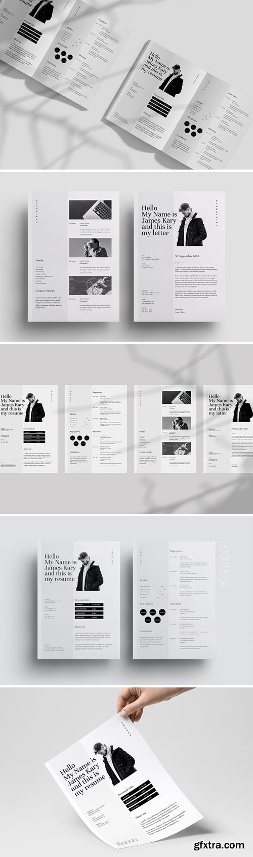 Minimal Resume CV Template CUA9YVV