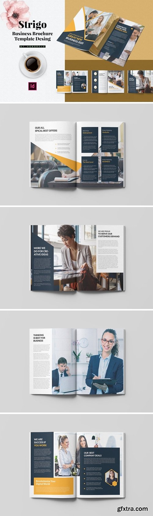 Strigo | Business Brochure Template Design 6KGCPWX