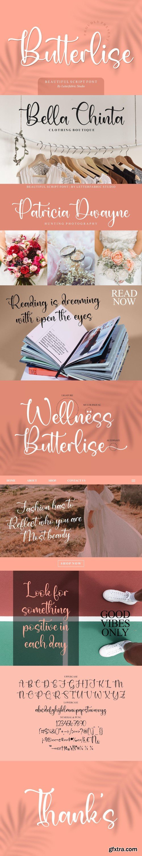 Butterlise Script Font