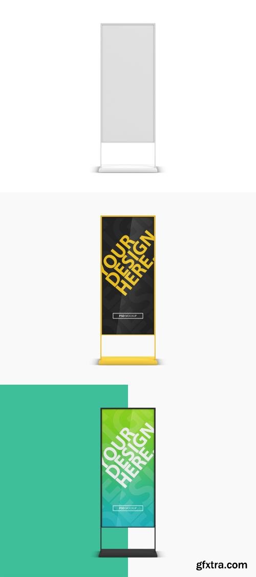 Advertising Stand Mockup Front View 395360757 