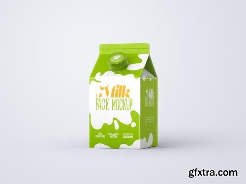 Milk Carton Box Mockup 392947626