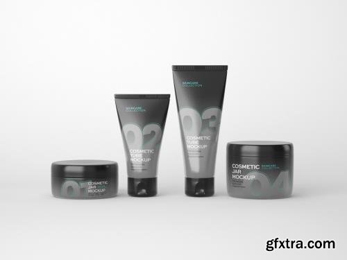 Cosmetic Tubes and Jars Mockup 386727192