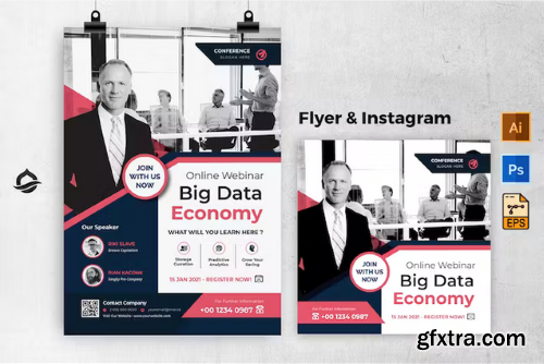 Big Data Company Webinar Flyer & Instagram