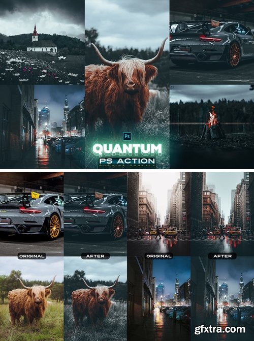 QUANTUM Photoshop Action MECUBXX