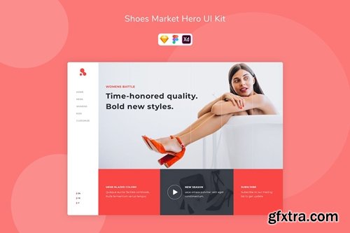 Shoes Market Hero UI Kit S5RK2XV