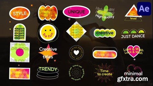 Videohive Vibrant Gradient Titles for After Effects 44678423