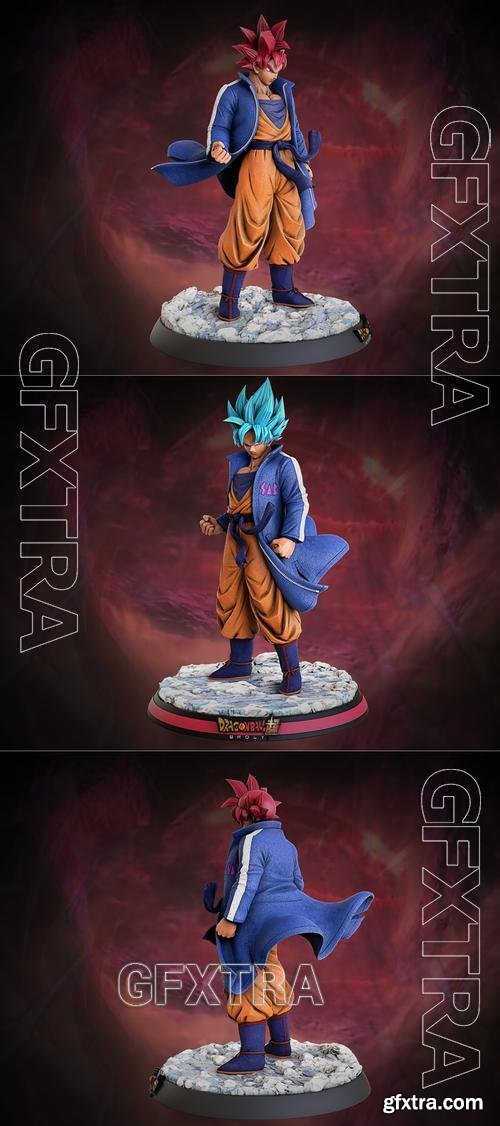 Son Goku Super Saiyan God &ndash; 3D Print Model