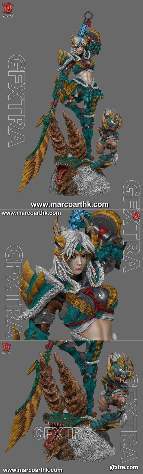 Marco Art - Monster Hunter &ndash; 3D Print Model