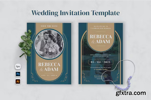 Decorative Wedding Invitation