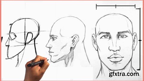 How to Draw the Head I Face Figure Drawing Anatomy Course