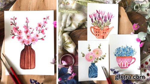 Paint Watercolor Florals to Build a Daily Creative Routine