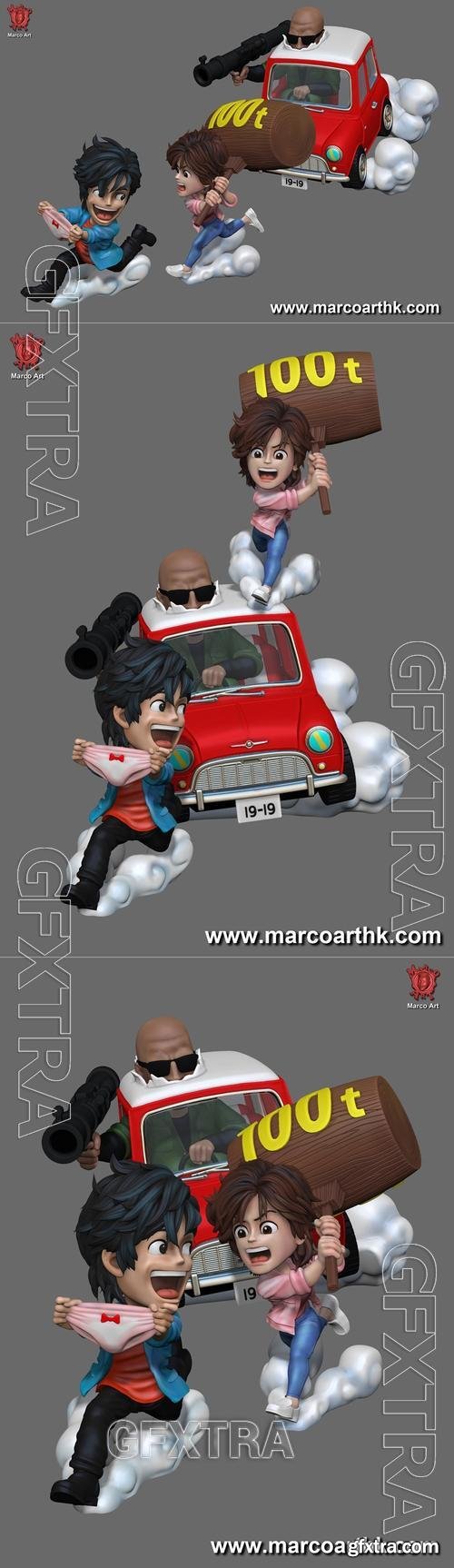 Marco Art - Q City Hunter &ndash; 3D Print Model