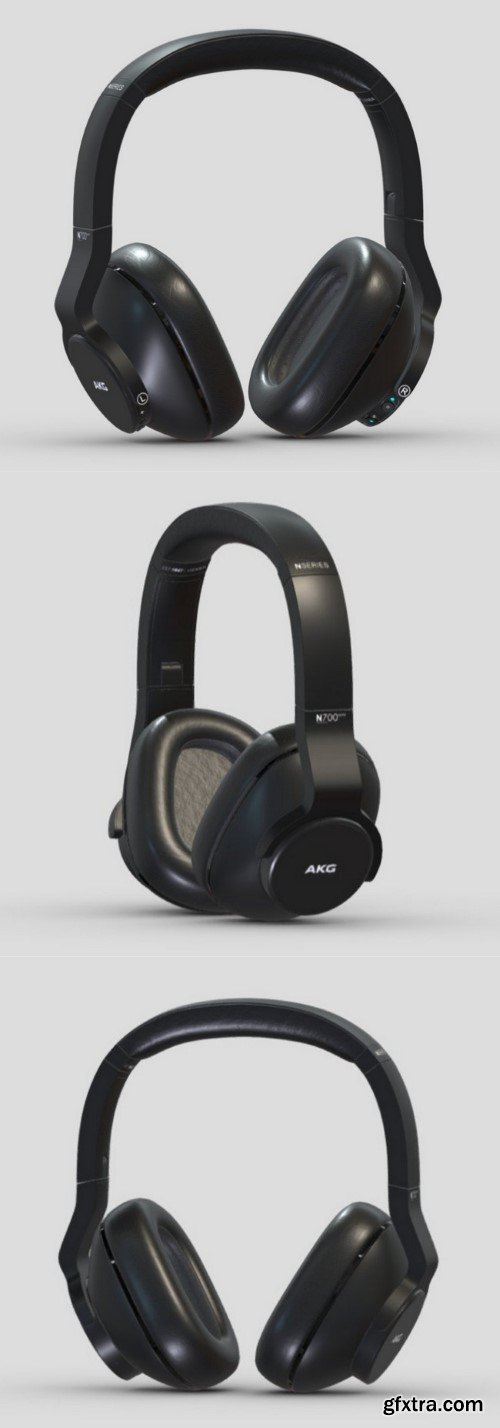 AKG N700NC M2 Wireless Headphones 3D Model