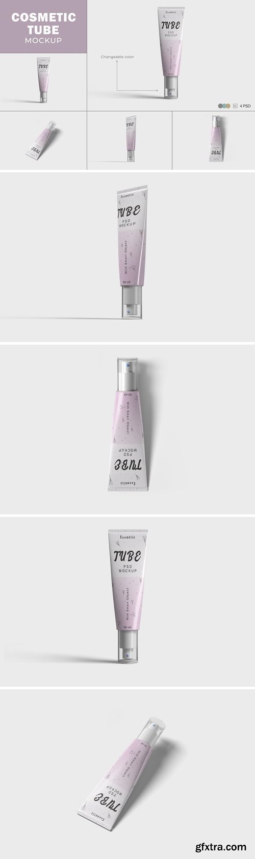 Cosmetic Tube Mockups V.4 ESWR4KF