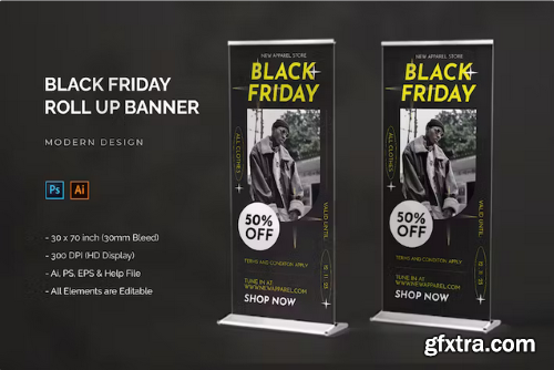 Black Friday - Roll Up Banner