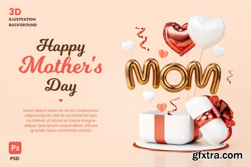 Mother\'s Day Banner Background Template