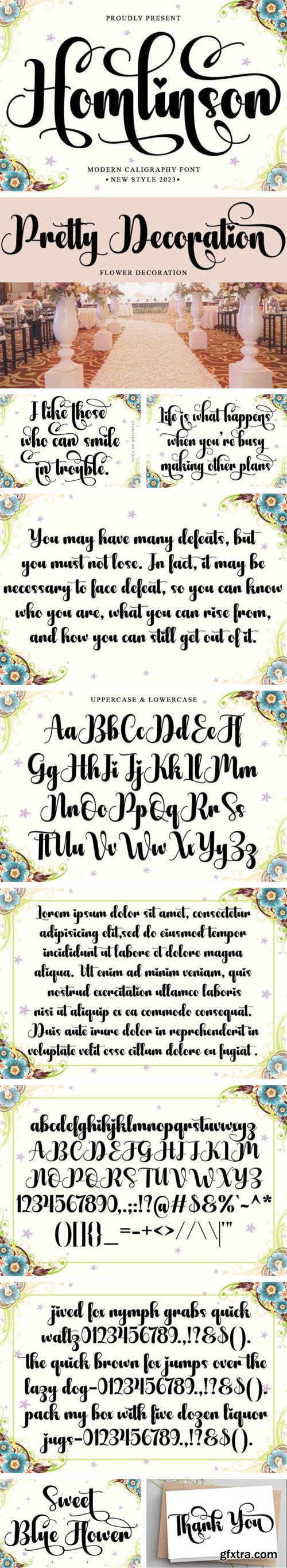 Homlinson Calligraphy Font