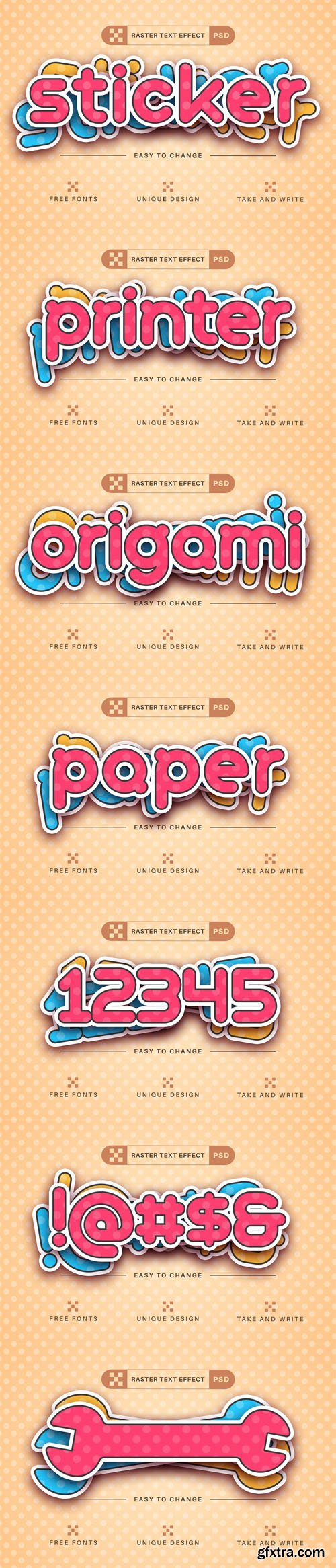 Sticker - Raster Text Effect