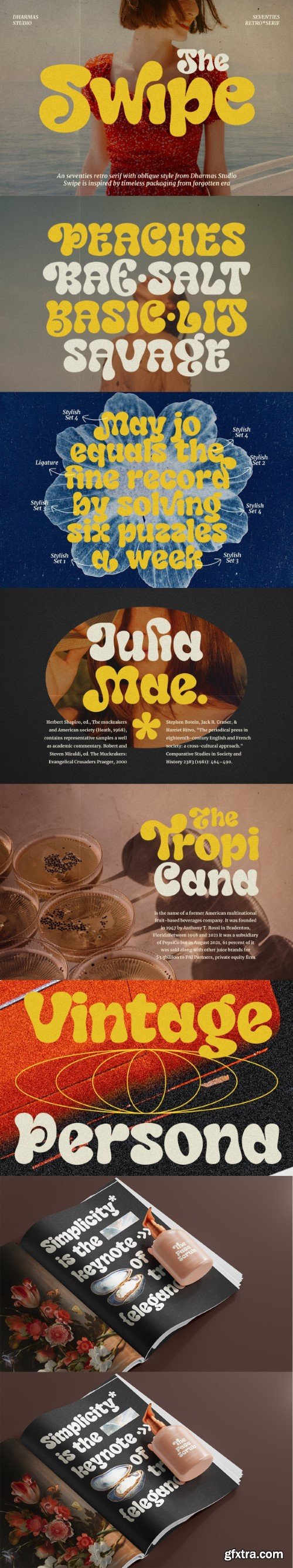 Swipe - Seventies Retro Typeface