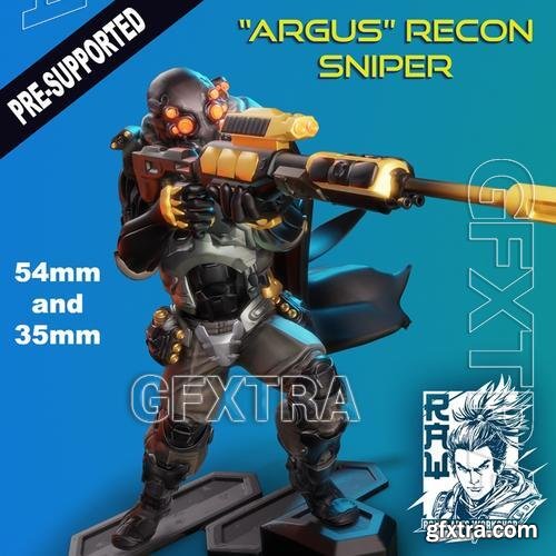 Cyberpunk Sniper Trooper &ndash; 3D Print Model