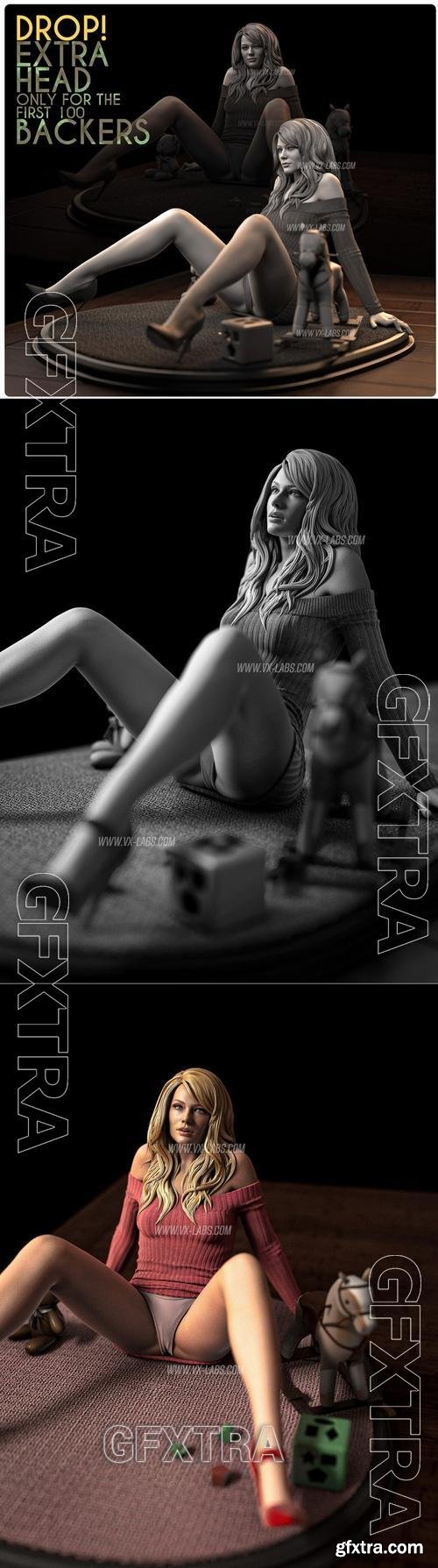 Megha L - Margot Robbie - Wolf of Wall Street &ndash; 3D Print Model