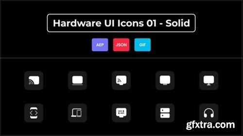 Videohive Hardware UI Icons 01 - Solid 44837013