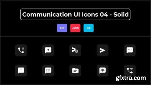 Videohive Communication UI Icons 04 - Solid 44836923