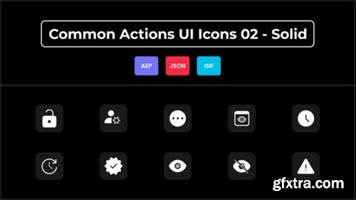 Videohive Common Actions UI Icons 02 - Solid 44836619