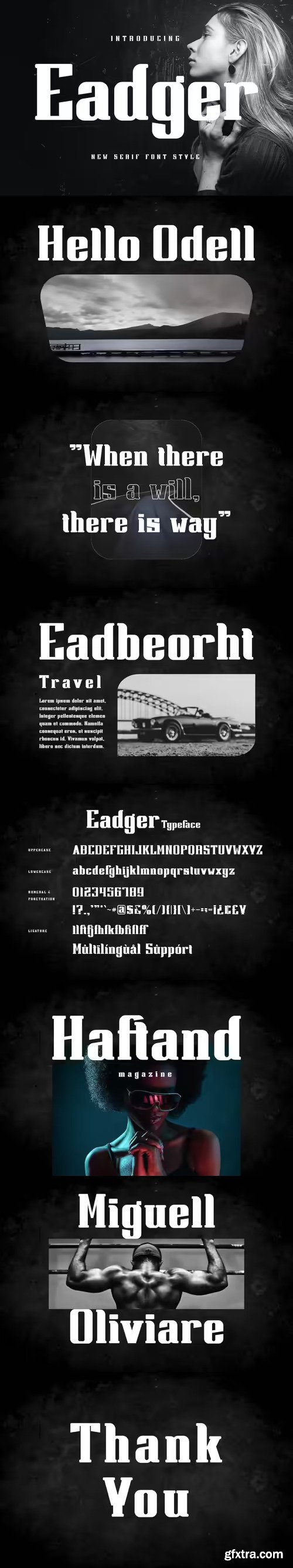 Eadger - Modern Serif Font