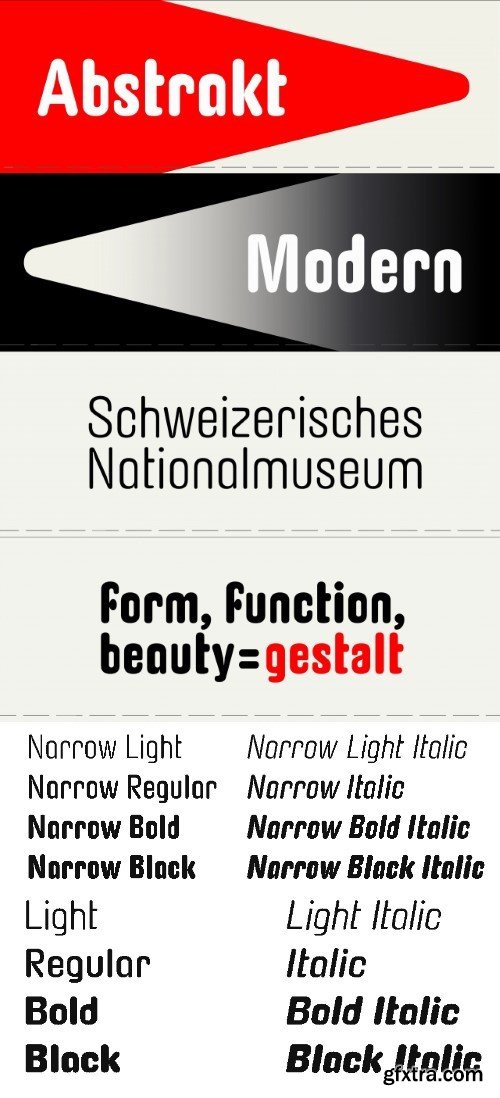 Abstrakt Font Family