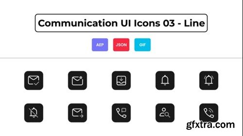 Videohive Communication UI Icons 03 - Line 44836894