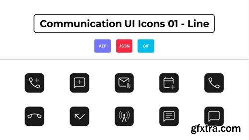 Videohive Communication UI Icons 01 - Line 44836804