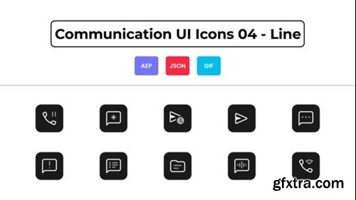 Videohive Communication UI Icons 04 - Line 44836916