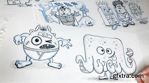 Easy Drawing: Cartoony Monsters