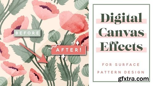 Digital Canvas Effects for Surface Pattern Design